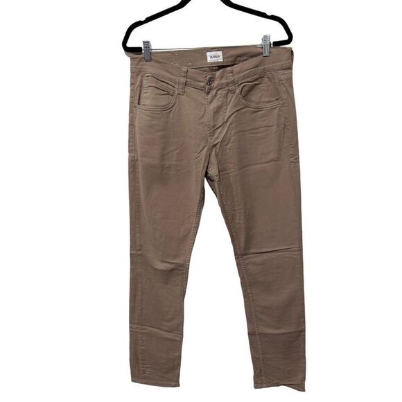 Hudson Khaki Straight Leg Tan Pants Size 31 Classic Staple Capsule versatile - Picture 1 of 10
